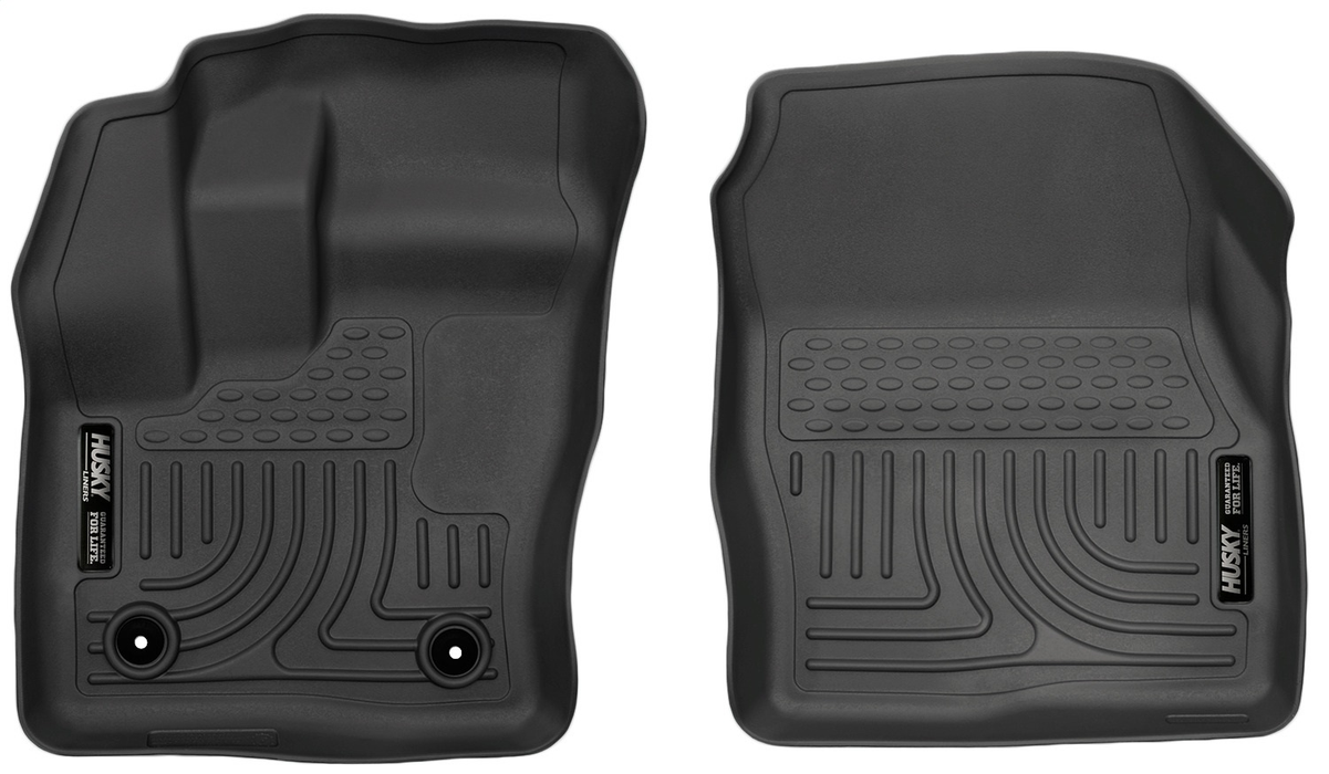 Husky Liners 18321 - WeatherBeater 1st Row Black Floor Liners Ford Transit Connect 14-19