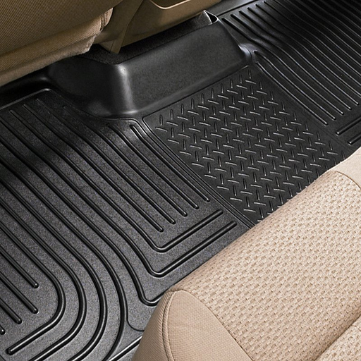 Husky Linerss 19091 - WeatherBeater 3rd Row Black Floor Liners Dodge Grand Caravan 08-19