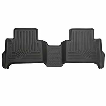 Husky Linerss 19111 - WeatherBeater 2nd Row Black Floor Liners Chevy Colorado/Canyon CrewCab 15-19