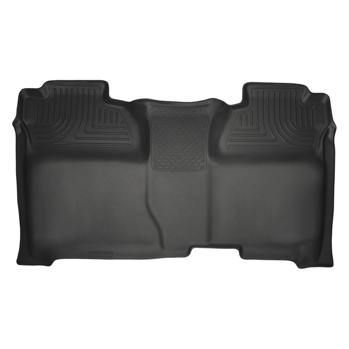 Husky Linerss 19231 - WeatherBeater 2nd Row Full Coverage Black Floor Liners Chevy Silverado/Sierra CrewCab 1500 14-18