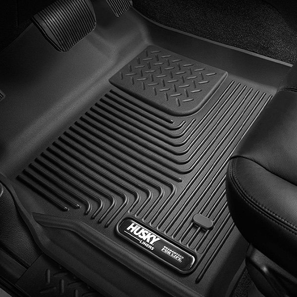 Husky Liners 52731 - X-Act Contour 1st Row Black Floor Liners Ford F-250 Super Duty Crew Cab 17-19