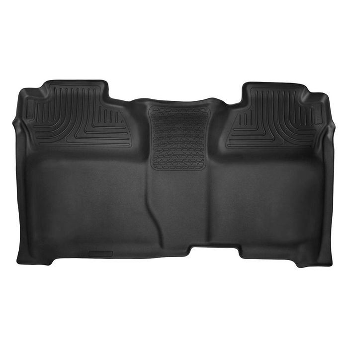 Husky Liners 53901 - X-Act Contour, 2nd Row Full Coverage Black Floor Liner Chevy Silverado 2500/3500 14-19