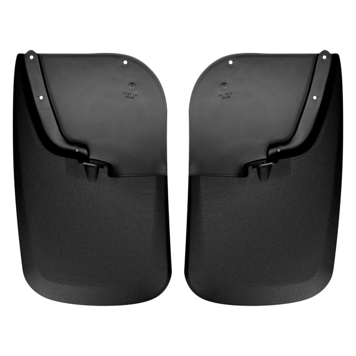 Husky Liners 57681 - Custom Molded Rear, Black Mud Ford F-250 Super Duty 11-16