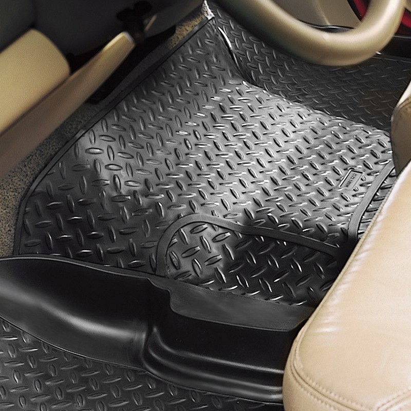 Husky Liners 83231 - WeatherBeater Center Hump Area Black Floor Liner Chevy Silverado/Sierra 1500 CrewCab 07-13