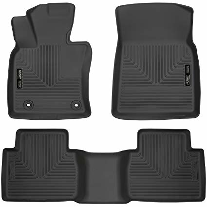 Husky Liners 95731 - WeatherBeater 1st & 2nd Row Black Floor Liner Set Toyota Camry 18-19