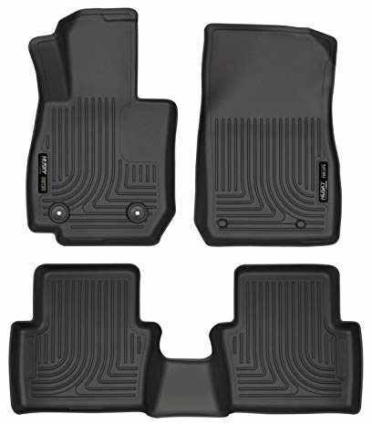 Husky Liners 96701 - WeatherBeater 1st & 2nd Row Black Floor Liner Set Mazda CX3 16-19