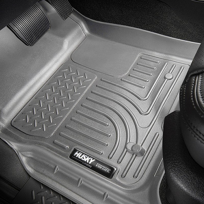 Husky Liners 98032 - WeatherBeater 1st & 2nd Row Gray Floor Liner Set Ram 02-09