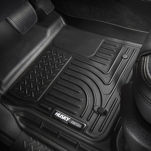 Husky Liners 98131 - WeatherBeater 1st & 2nd Row Black Floor Liner Set Chevy Equinox/Terrain 10-17