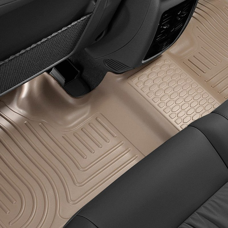 Husky Liners 98263 - WeatherBeater 1st & 2nd Row Tan Floor Liner Set Cadillac Escalade 07-14