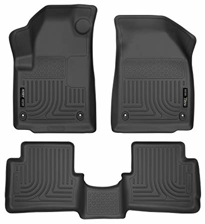 Husky Liners 99021 - WeatherBeater 1st & 2nd Row Black Floor Liner Set Dodge Dart 13-16