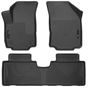 Husky Liners 99131 - WeatherBeater 1st & 2nd Row Black Floor Liner Set Chevy Equinox 18-19