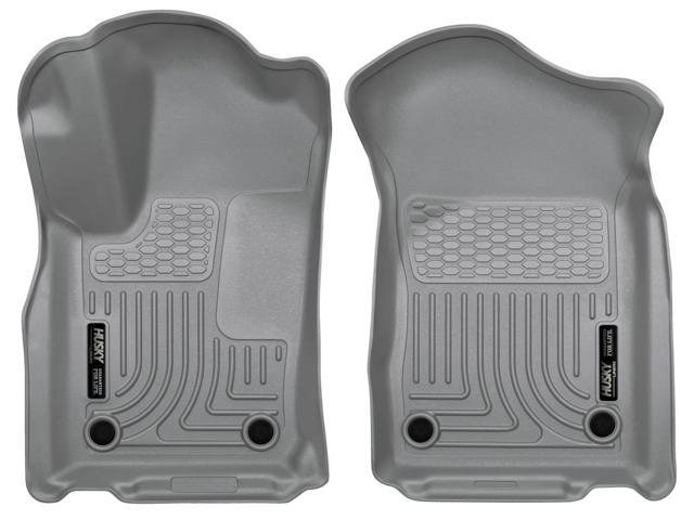 Husky Liners 99152 - WeatherBeater 1st & 2nd Row Footwell Coverage Gray Floor Liner Set Jeep Grand Cherokee 16-19