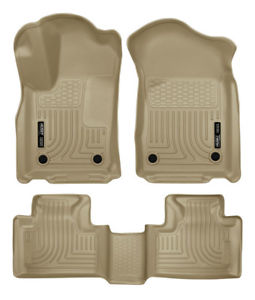 Husky Liners 99153 - WeatherBeater 1st & 2nd Row Footwell Coverage Tan Floor Liner Set Jeep Grand Cherokee 16-19