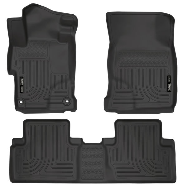 Husky Liners 99441 - WeatherBeater 1st & 2nd Row Black Floor Liner Set Honda Civic 14-15