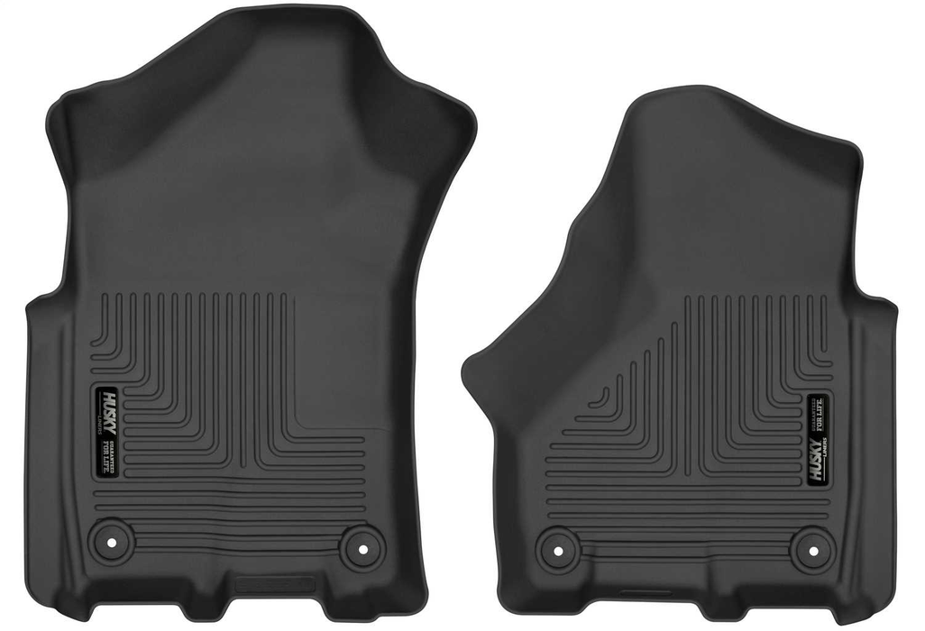 Husky Liners 13051 - WeatherBeater 1st Row Black Floor Liners Dodge Ram 2500/3500 2019