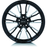 RTX OE 082007 - Kleve 20x9 5x120 ET35 CB74.1 Black with Milled Spokes