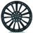 The NETWORK wheel design comes with many spokes that illustrate the convergence of a network with tact. Two thin spokes converge in a V shape between each of the five main spokes in the Bavarian style. This wheel design is offer in a satin black finish.