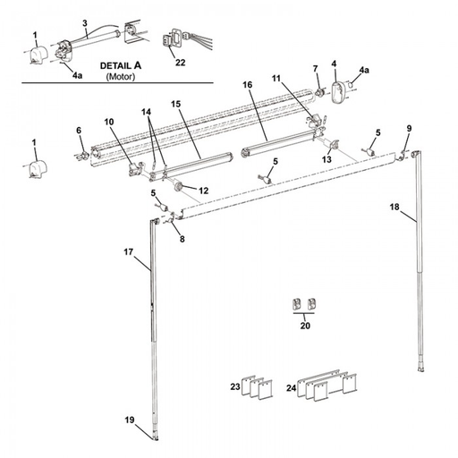 LEFT END TOP END CAP