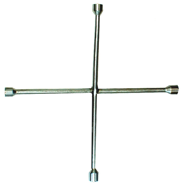 14" CHROME CROSS LUG WRENCH