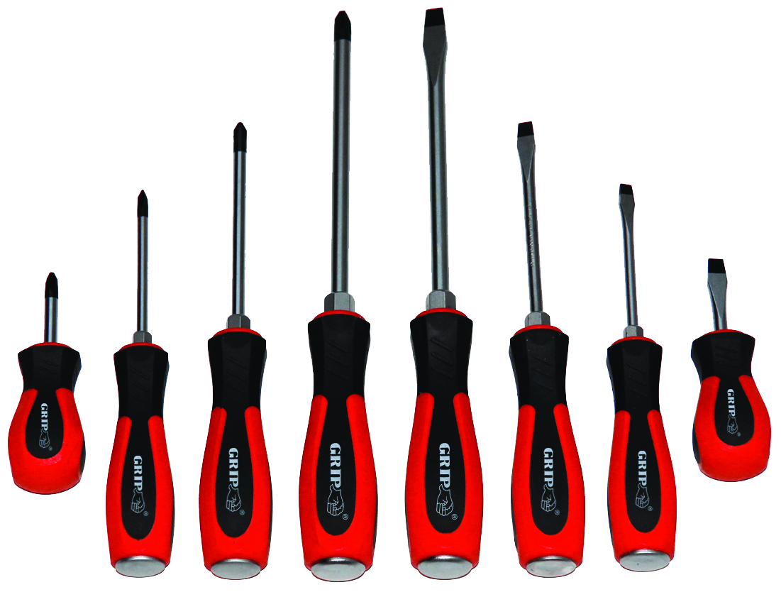 8PC H/D SCREWDRIVER SET