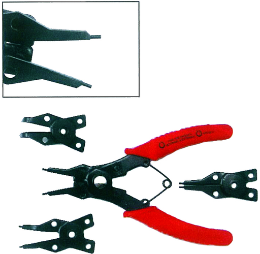 4 IN 1 SNAP RING PLIERS SET