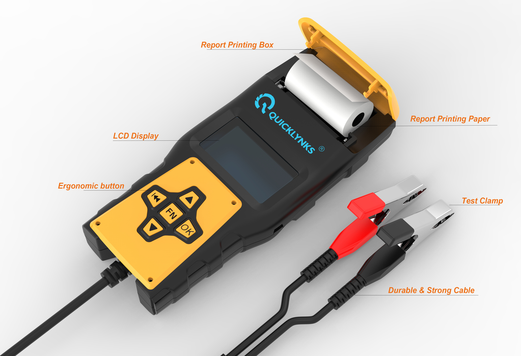 Rodac BA1000 - 12V Battery Analyzer With Printer