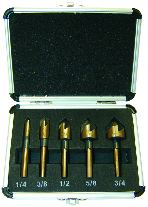 5PC INDUSTRIAL COUNTERSINK BIT