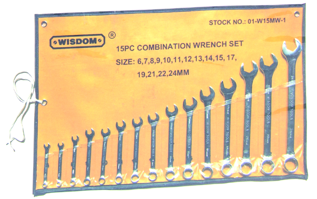 15PC POLISH COMBINATE WRENCH