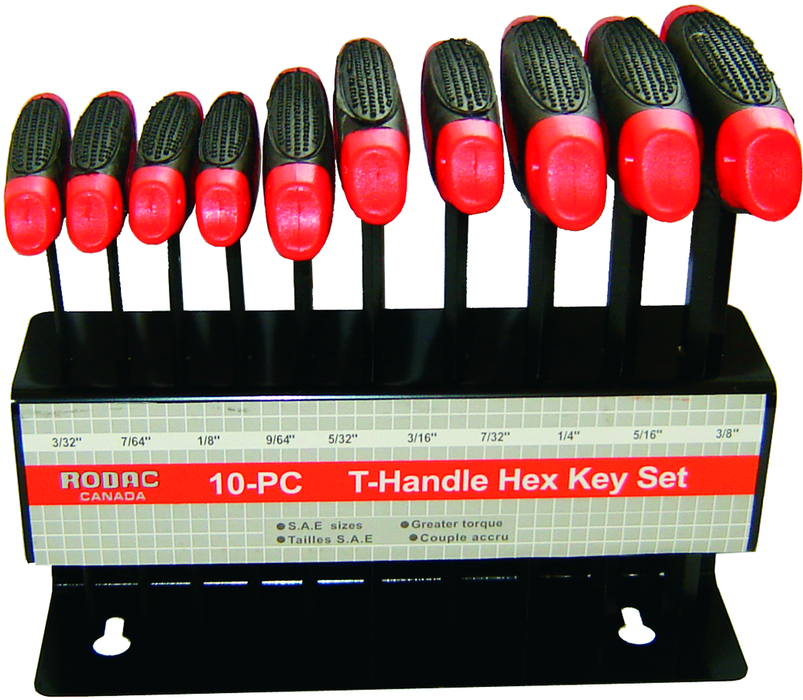 "T" HANDLE HEX WRENCH SET SAE