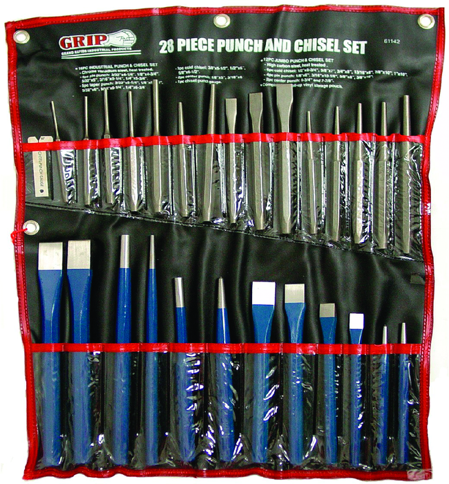 28PC PUNCH & CHISEL SET