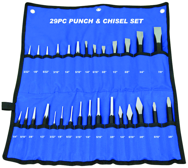 29PCS PUNCH & CHISEL SET CRV S