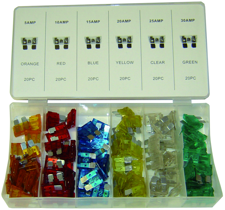 FUSES ASSORTMENT ATO 120PC