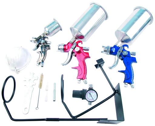 9PC HVLP AIR SPRAY PAINT GUN K