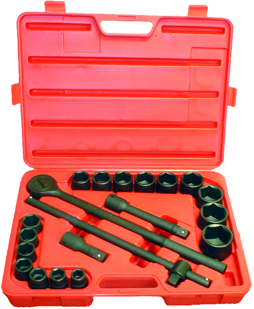 SKT.IMP KIT SAE/MET 21PCS 3/4"