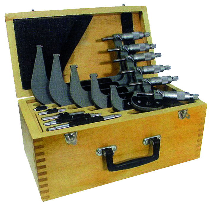 6PC MICROMETER SET WITH ACC. &