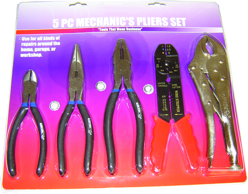 5 PCES MECHANICS PLIERS