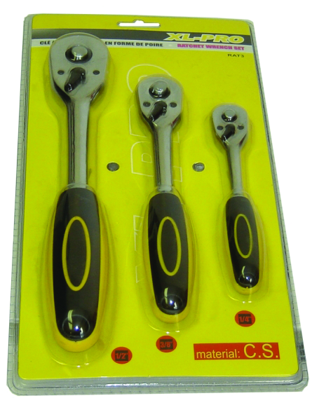 3 PCES RATCHET WRENCH SET