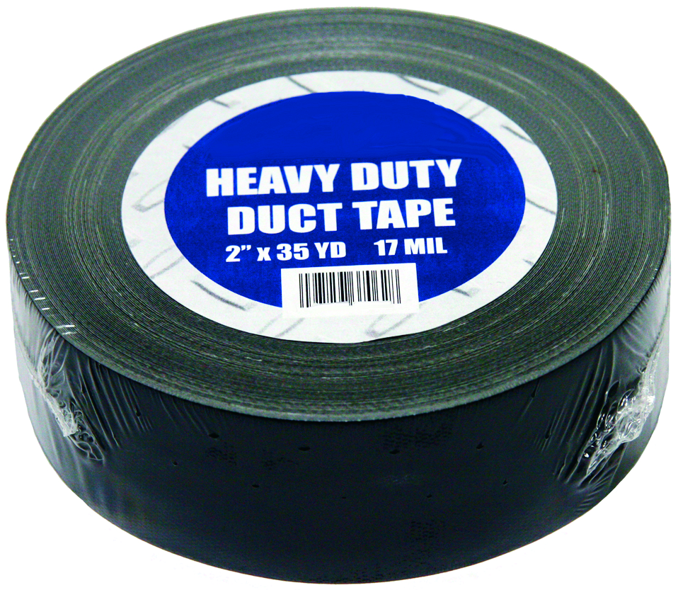 DUCT TAPE BLACK 2"x105'17MIL