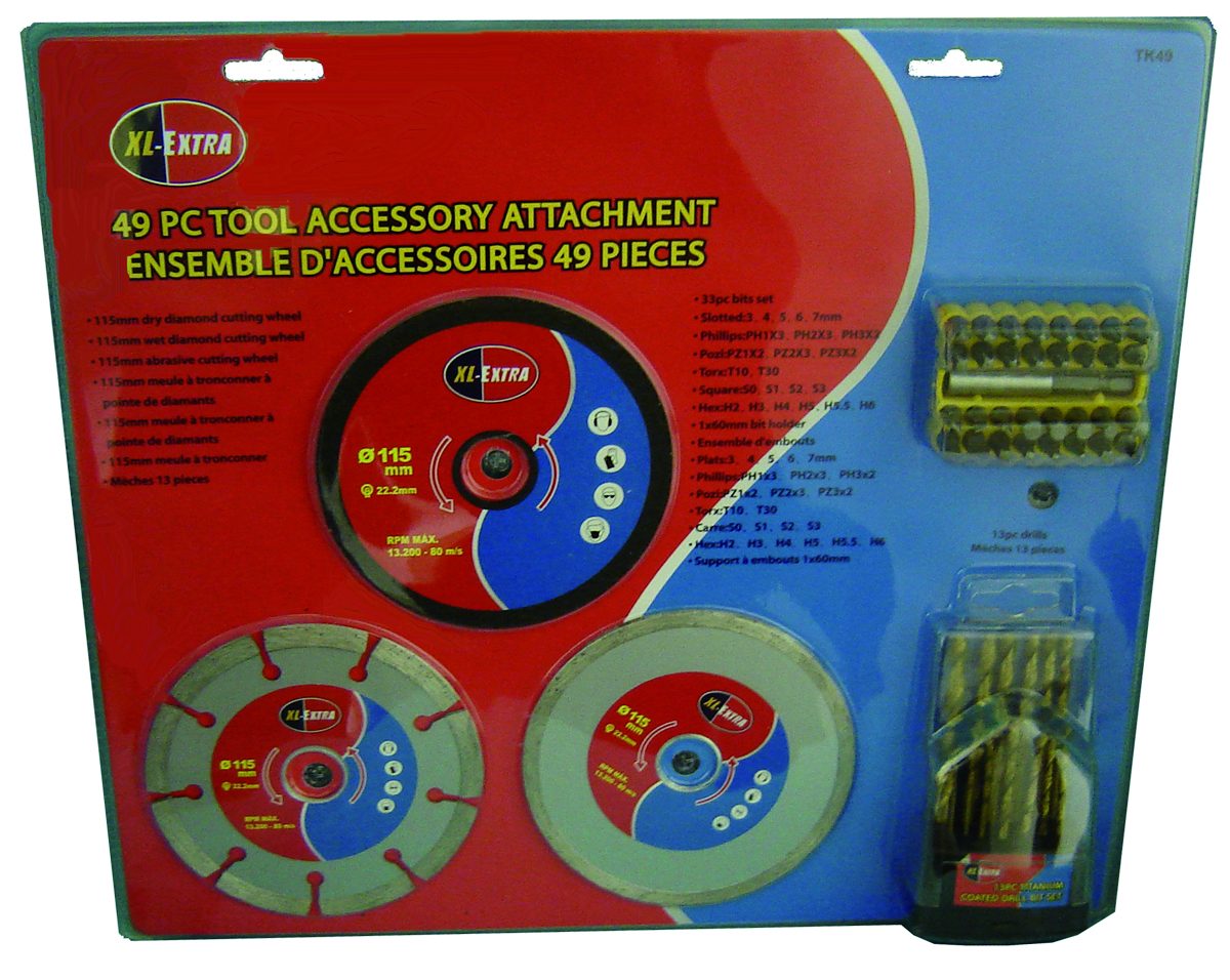 49 PCES TOOL ACCESSORY