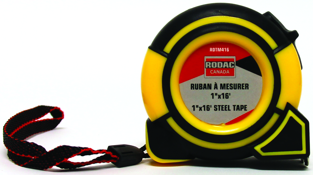 Rodac TM416 - Tape Measures 1" x 16' SAE and MET