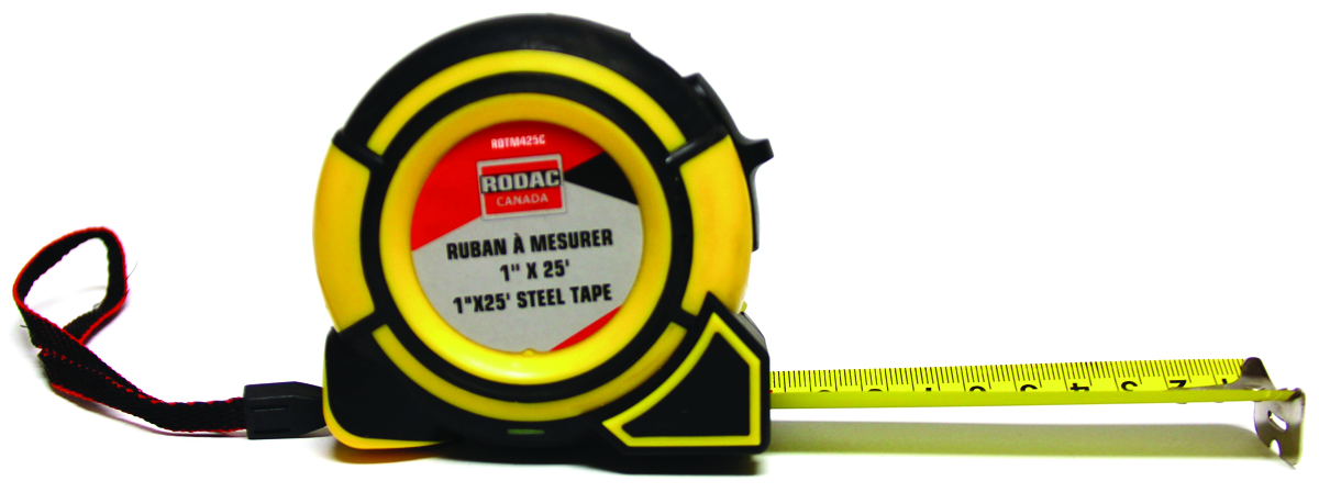 Rodac RDTM425C - Tape Measures 1" x 25' SAE and MET