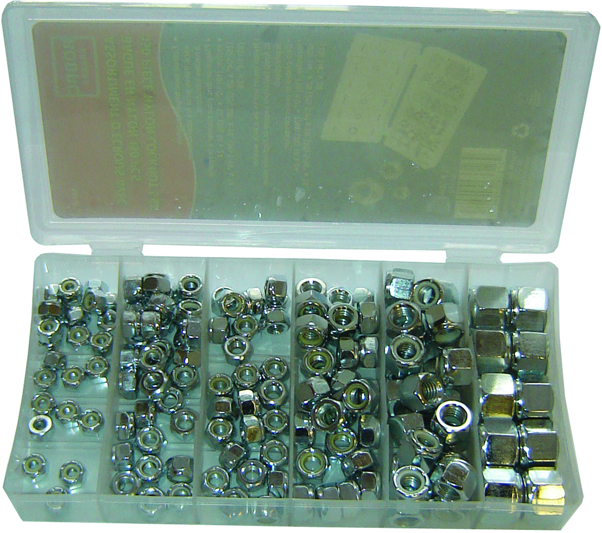 150PC NYLON LOCKNUT ASSORTMENT