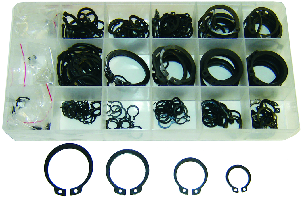 SNAP RING ASSORTMENT 300 PCS