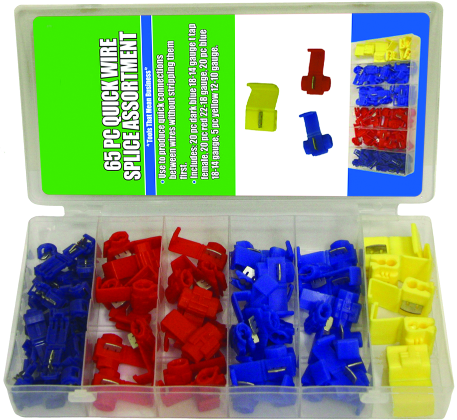 65PC QUICK WIRE SPLICE ASSORTM