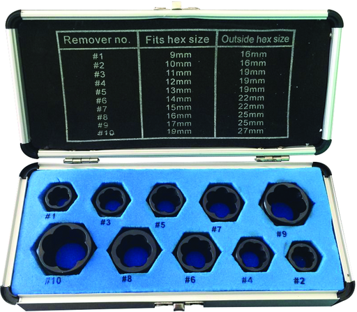 SCREW EXTRACTOR SET 10PC