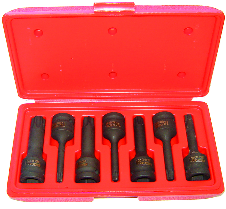 7 PC 1/2"DR IMPACT TROX BIT SE