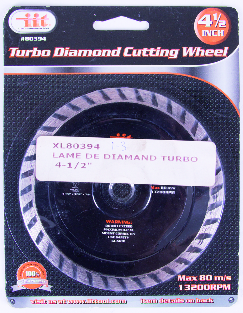 4-1/2 TURBO DIAMOND WHEEL