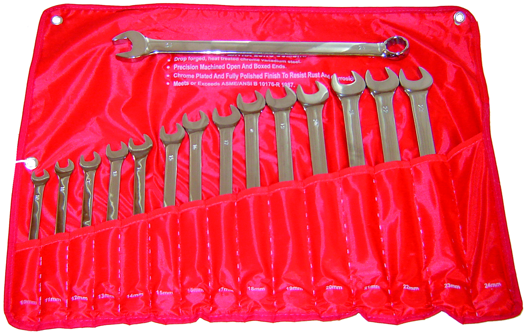 15PC X-LONG COMB. WRENCH SET M