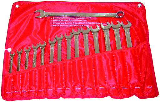 15PC X-LONG COMB. WRENCH SET M