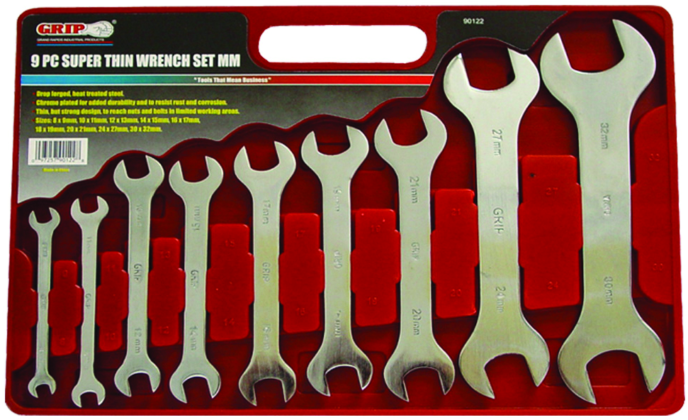 WRENCH KIT 9PC MET.